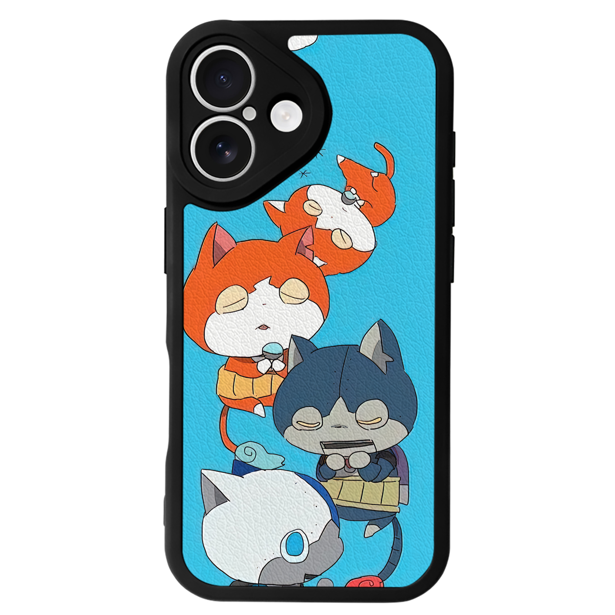 （画像用） 妖怪ウォッチ Yo-kai Watch 【iPhone 16シリーズ対応】シリコンスマホケース（レザー調） 材質：シリコン